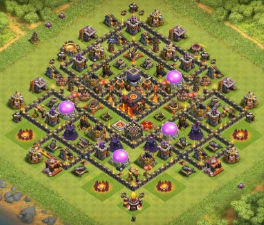 TH10 Farming Base 2023 With Bomb Tower