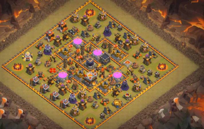 TH10 Hybrid Base Anti Everything With Bomb Tower