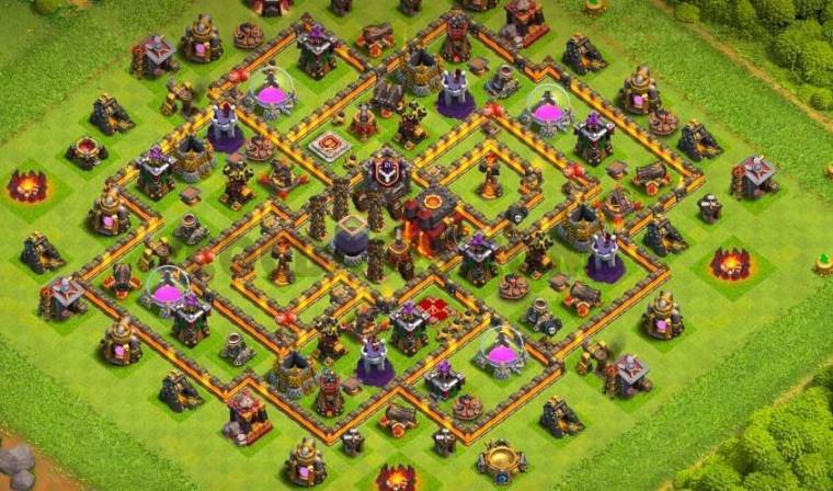 TH10 Trophy Layout Link Anti 3 Stars