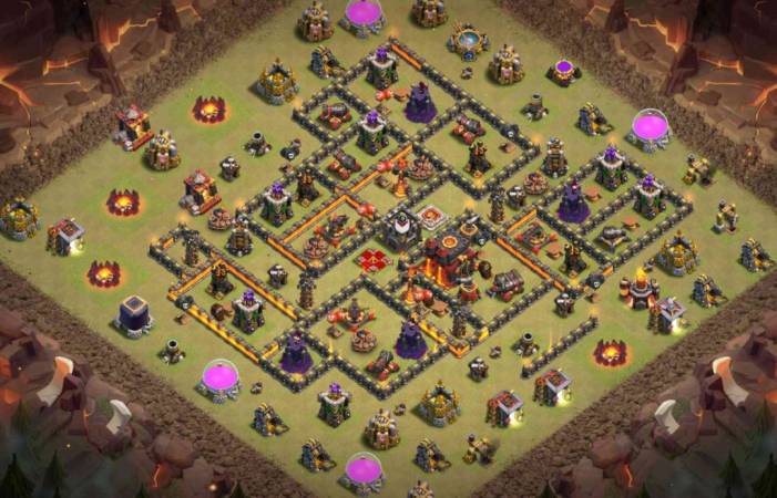 TH10 War Base Anti 2 Star Link Download