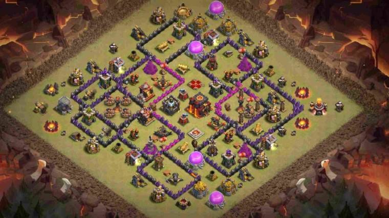TH10 War Base Anti 3 Star Copy Link