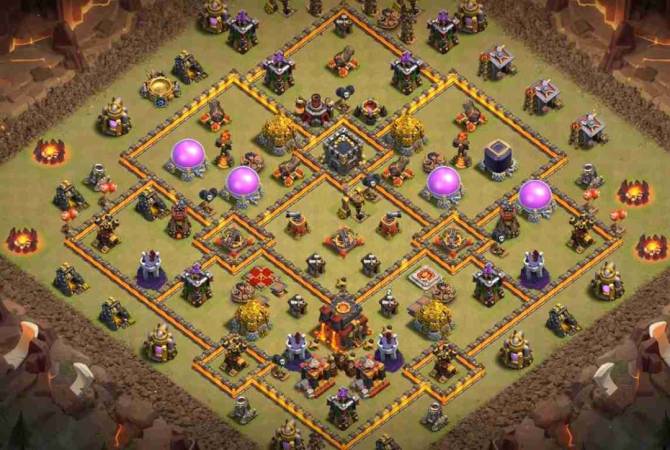 TH10 War Base Anti Gowipe Download