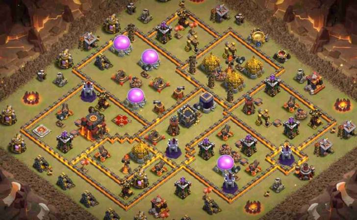 TH10 War Base Layout Link