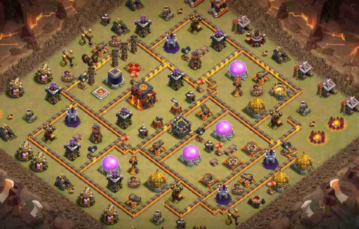 TH10 War Base Link Anti 2 Star