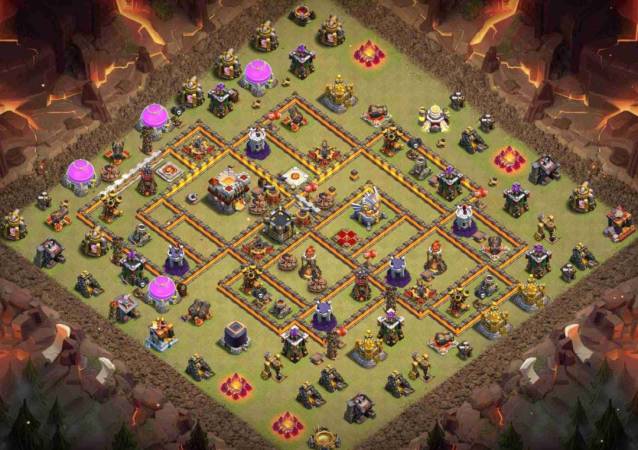 TH11 War Base Anti Electro Dragon Link