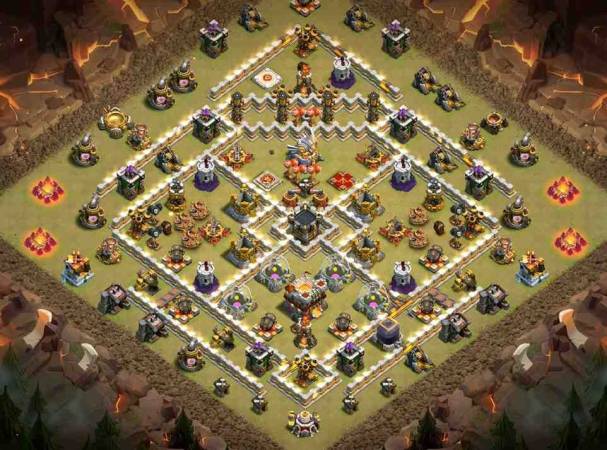 TH11 War Base Hybrid