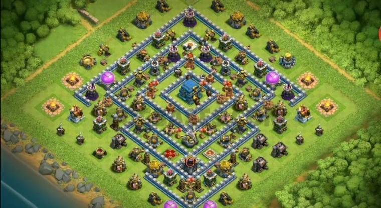 TH12 Trophy Layout Link Anti 3 Stars