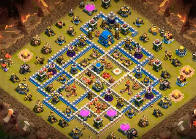 TH12 War Base Anti 3 Star Link