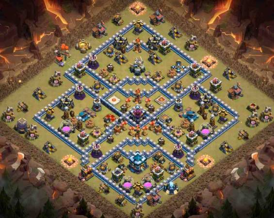 TH13 War Base Anti 2 Star Link