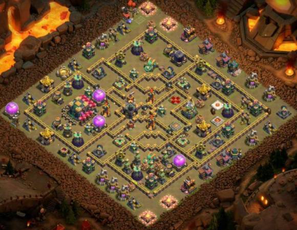 TH14 War Base Anti 2 Star