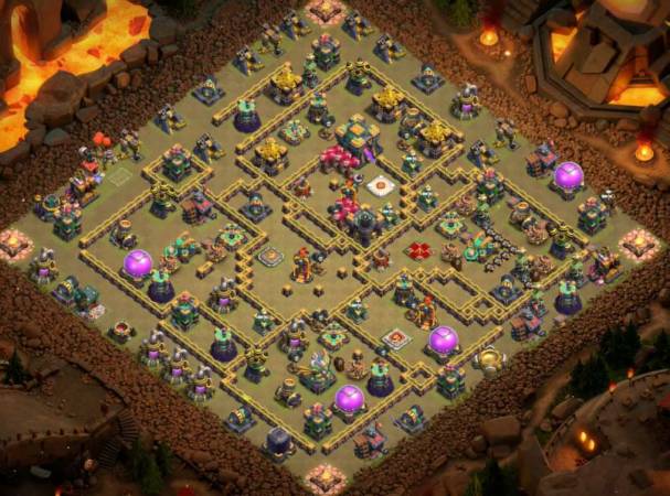 TH14 War Base Layout Anti 3 Stars