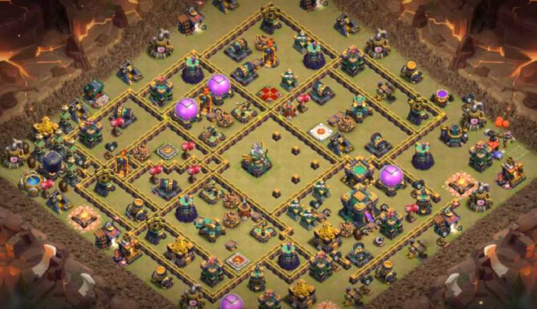 TH14 War Base Layout Anti 3 Stars