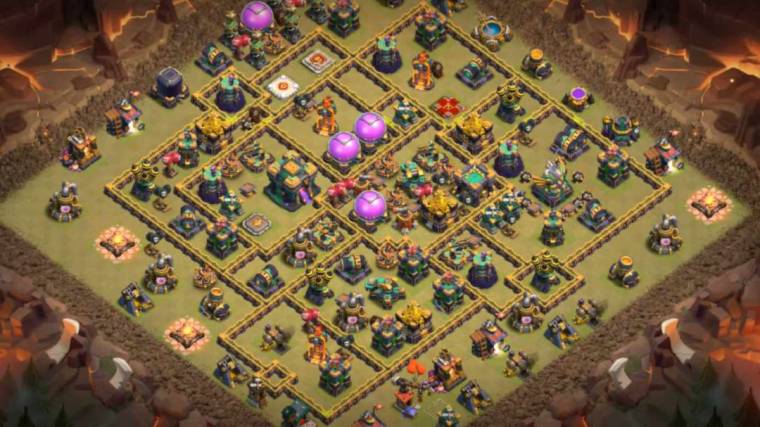 TH14 War Base Link Anti 2 Stars