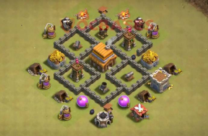 TH4 War Base Anti Balloon Link