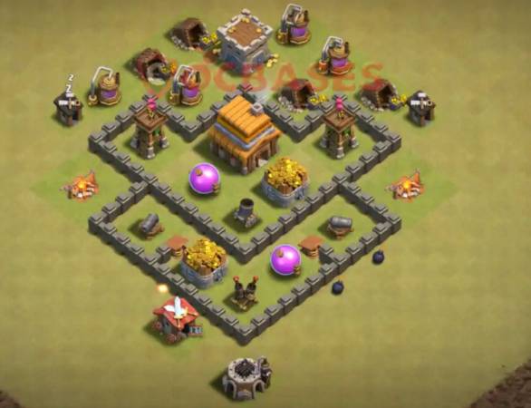 TH4 War Base Hybrid