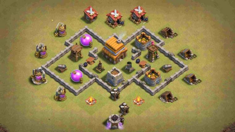 TH4 War Base Layout COC
