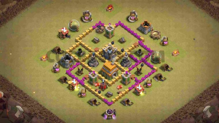 TH6 Clan War Base Link