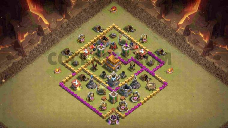 TH6 War Base Anti Giant Healer Copy Link