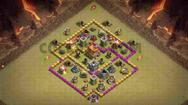 TH6 War Base Anti Giant Healer Copy Link