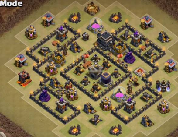 TH7 War Base Anti 3 Stars