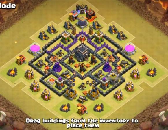 TH7 War Base Anti Dragon And Anti Giant