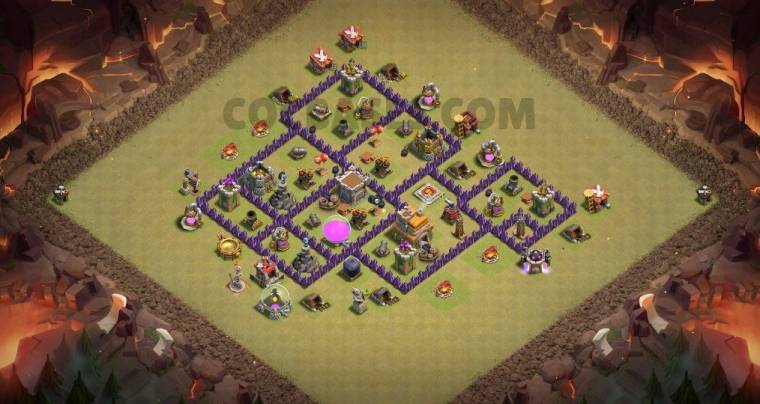 TH7 War Layout Link Anti 3 Stars