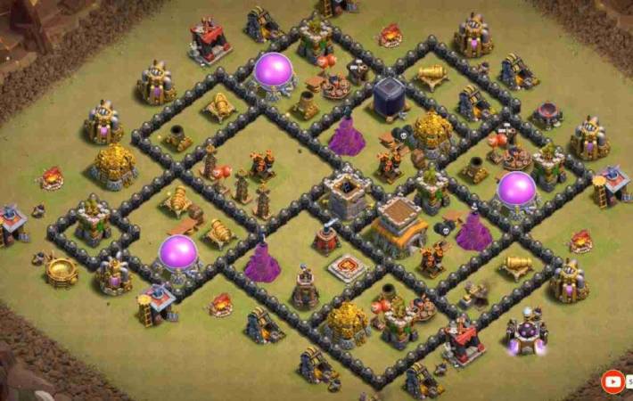 TH8 War Base Defense Link