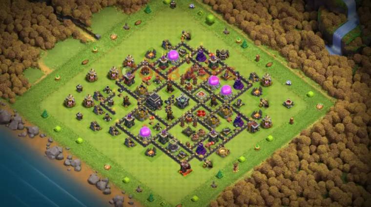 TH9 Gold Farming Base With Air Sweeper