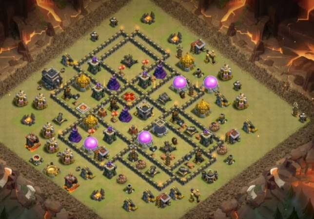 TH9 War Base Anti Everything