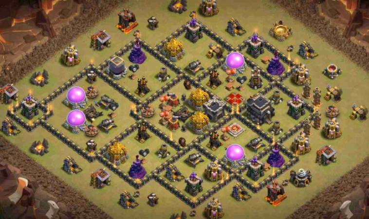 TH9 War Base Defense Link