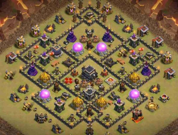 TH9 War Base Link Clash