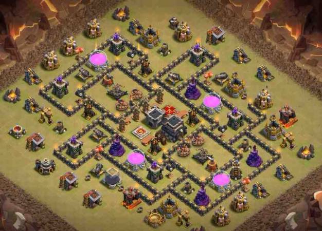 TH9 War Base Link COC