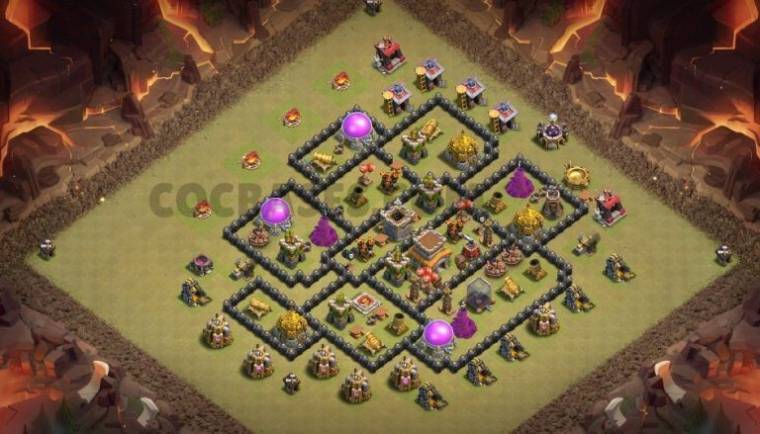 Top Town Hall 08 Hybrid Village Map Link