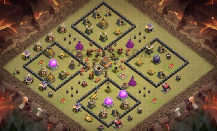 Top Town Hall 08 Trophy Village Map Link