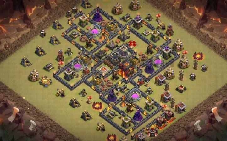 Top Town Hall 10 Hybrid Village Map Link