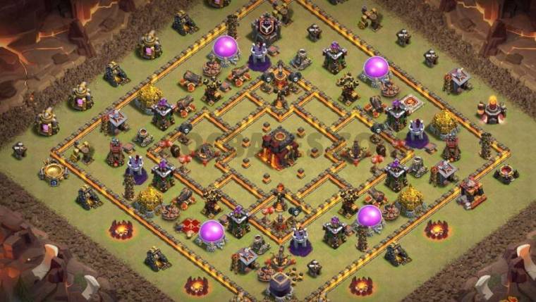 Top Town Hall 10 Trophy Village Map Link