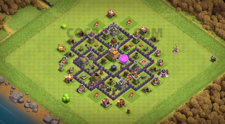 Town Hall 07 Farming Base Link Anti Everything