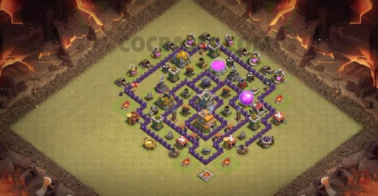 Town Hall 07 Hybrid Base Links Anti 3 Stars
