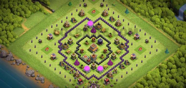 Town Hall 08 Trophy Base Link Anti Everything