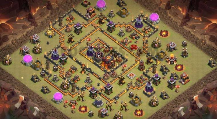 Town Hall 10 Trophy Base Link Anti Everything