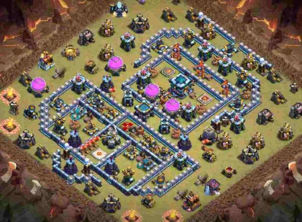 Town Hall 13 Base Anti 3 Star