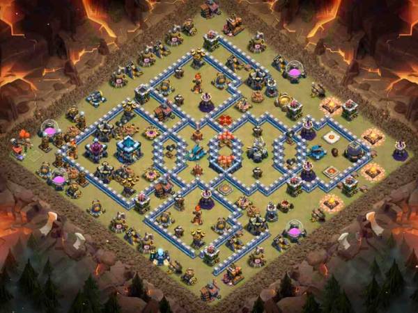 Town Hall 13 War Base Layout Link