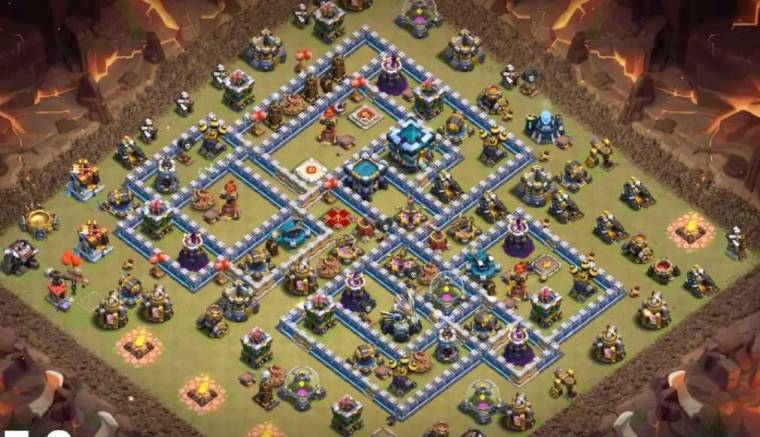 Town Hall 13 War Base Links Anti 3 Stars