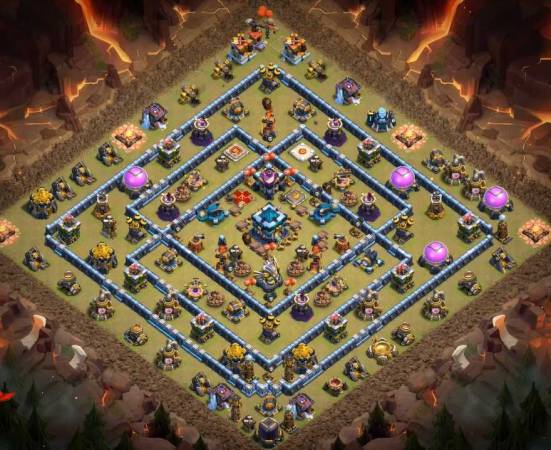 Town Hall 13 War Layout With Download Link