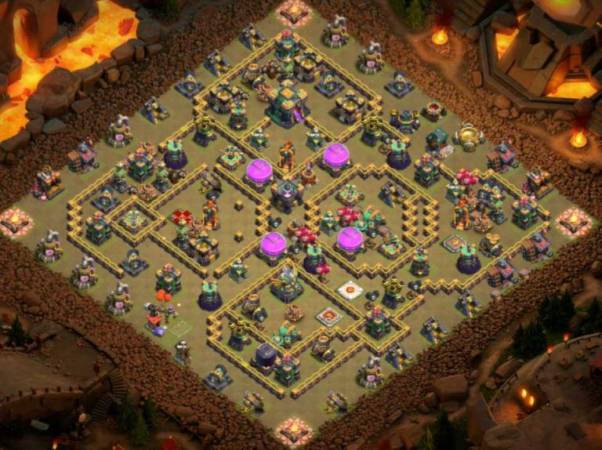 Town Hall 14 Base Link Anti Everything