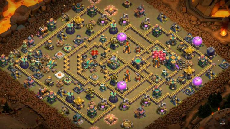 Town Hall 14 War Base Anti 2 Star