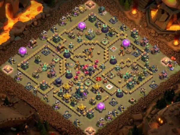 Town Hall 14 War Base Link Anti Everything