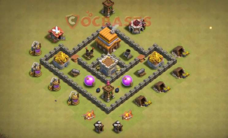 Town Hall 4 War Layout Link Download