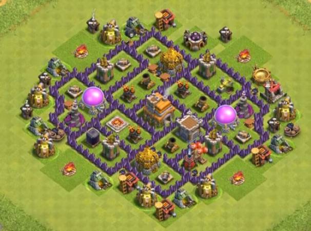 Town Hall 7 Hybrid Layout