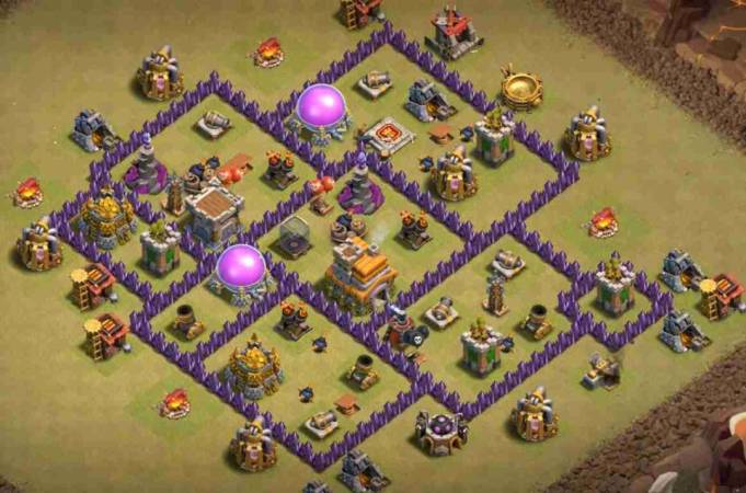 Town Hall 7 War Base Link COC